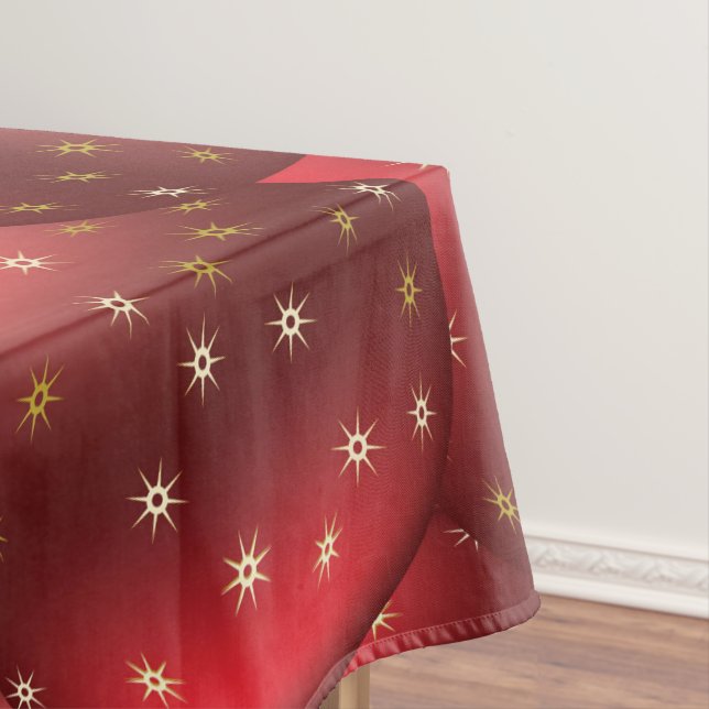 Red Christmas balls Tablecloth (In Situ)