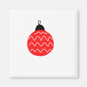 red christmas bells art coffee mug magnet