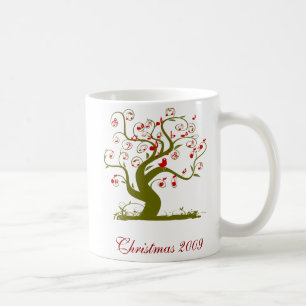 Red Christmas Bird Mug