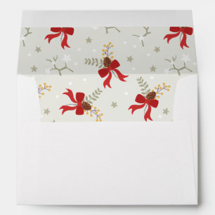 Red Christmas Bows Envelopes