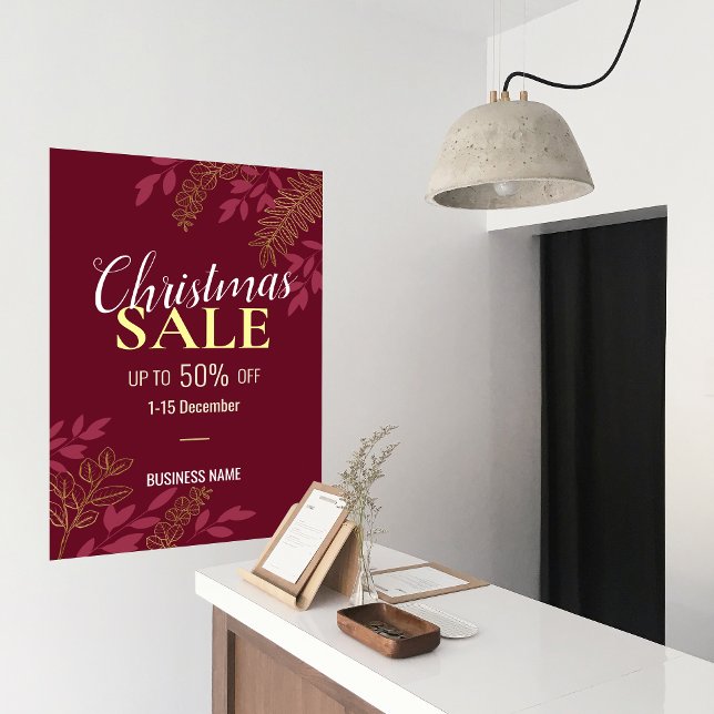 Red Christmas Business Sale Business Promotion Ads Poster (Red Christmas Business Sale Business Promotion Ads Poster)