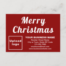 Red | Christmas | Business | Small Flat Greeting