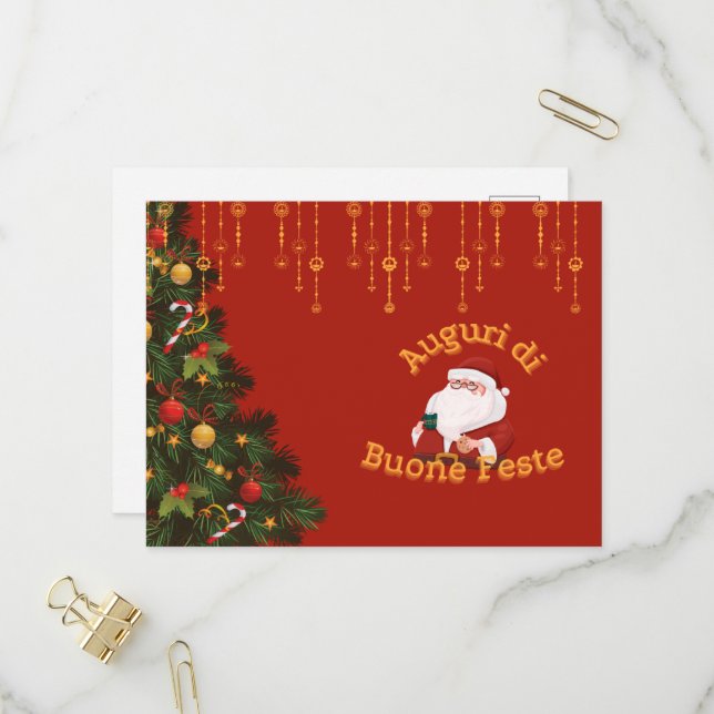 Red christmas card  (Front/Back In Situ)
