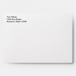 Red Christmas Card Envelope w/ Return Address