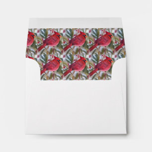 RED CHRISTMAS CARDINAL ENVELOPES