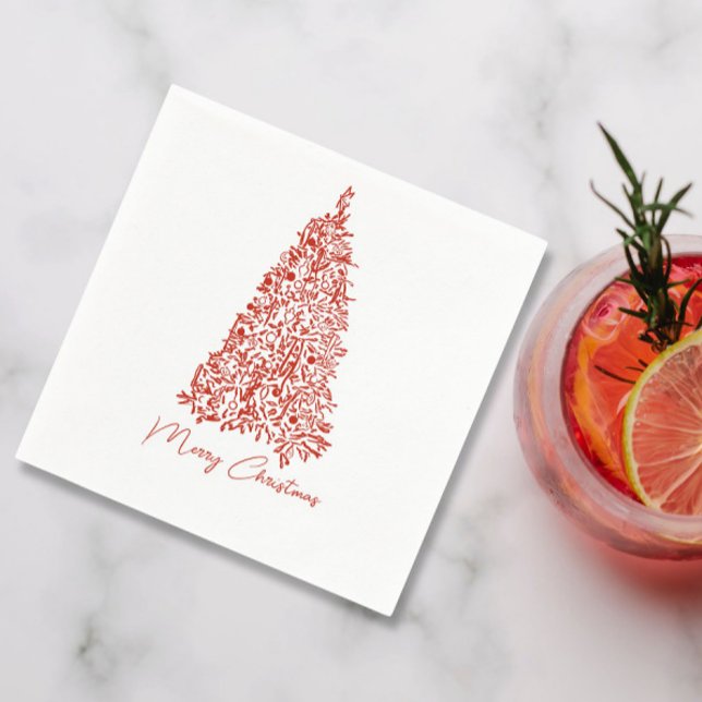 Red Christmas Dinner  Napkin (Creator Uploaded)