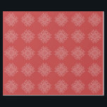 Red christmas embroidery snowflake art seasonal  wrapping paper<br><div class="desc">Nordic knitwear pattern red and white xmas holiday style,  christmas embroidery snowflake,  scandinavian winter holidays craft</div>