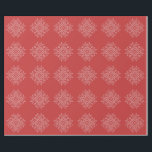 Red christmas embroidery snowflake art seasonal  wrapping paper<br><div class="desc">Nordic knitwear pattern red and white xmas holiday style,  christmas embroidery snowflake,  scandinavian winter holidays craft</div>