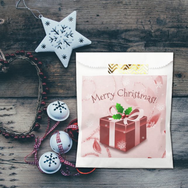 Red Christmas Gift Favour Bags (Red Christmas Gift Favor Bags)
