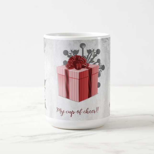 Red Christmas Gift Holiday Mug (Center)