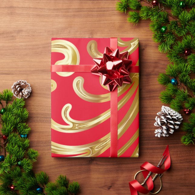 Red, Christmas Gifts Authority® Wrapping Paper (Holiday Gift)