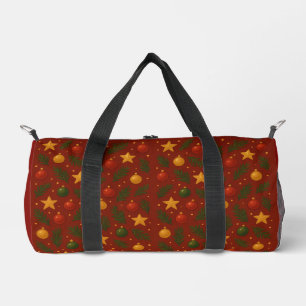 Red Christmas Gym Bag – Classic Holiday Duffel