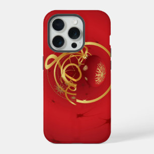 Red Christmas Jingle Bells Have a Blessed Nice Day iPhone 15 Pro Case