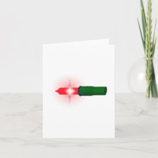 Red Christmas Light Bulb Holiday Card