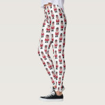 Red Christmas Nutcracker Ballet Leggings<br><div class="desc">A cute pair of Christmas nutcracker patterned women's leggings. A fun accent to your Christmas holiday wardrobe. Designed for you by Blackberry Boulevard.</div>