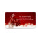 Red Christmas Ornament Holiday Address Labels