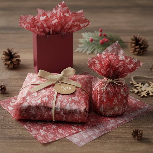 Red Christmas Pattern#6 ID1009 Tissue Paper (Creator Uploaded)