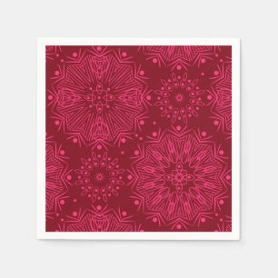 Red Christmas pattern . Napkin