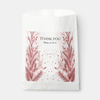 Red Christmas Pine Tree Snow Decoration Beautiful Favour Bags