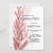 Red Christmas Pine Tree Snow Decoration Beautiful
