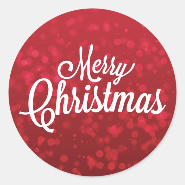 Red Christmas Sticker (Front)