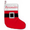Red Christmas Stocking with Belt & Buckle