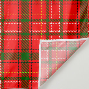 Red Christmas Tartan Plaid Pattern Design Fabric