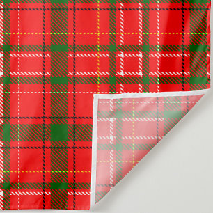 Red Christmas Tartan Plaid Pattern Design Tapestry