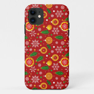 Red Christmas-themed pattern Case-Mate iPhone Case