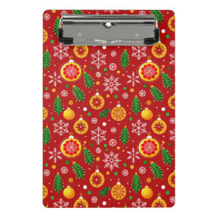 Red Christmas-themed pattern Mini Clipboard