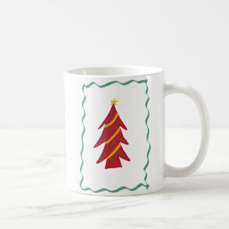 Red Christmas Tree Coffee Mug