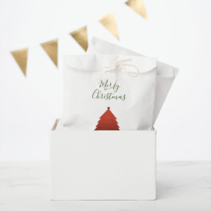 Red Christmas Tree Favour Bags