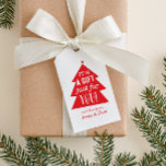 Red Christmas Tree Gift Gift Tags<br><div class="desc">A little red Christmas tree with a star on top sends a happy message of cheer on this personalised holiday gift tag. Enter your name for pre-printed tags or CLEAR for blank tags to fill in later.</div>