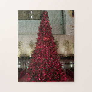 Red Christmas Tree - NYC Jigsaw Puzzle