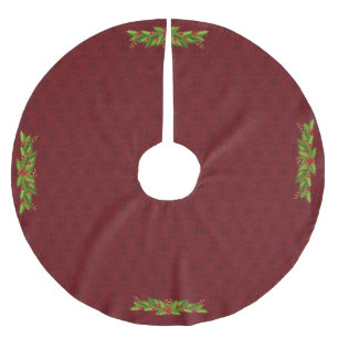 Red Christmas Tree Skirt