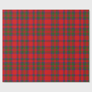 Red Christmas Wool Texture Plaid Wrapping Paper