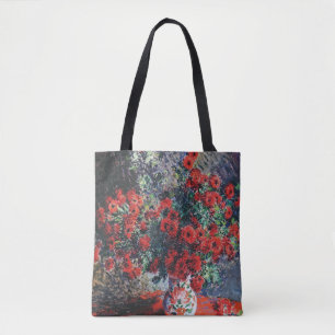Red Chrysanthemum, Monet Tote Bag
