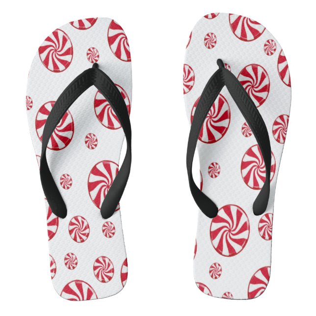 Red circle  jandals (Footbed)