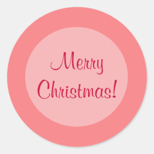 Red Circles Classic Round Sticker