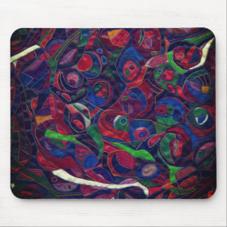 Red circles mouse pad