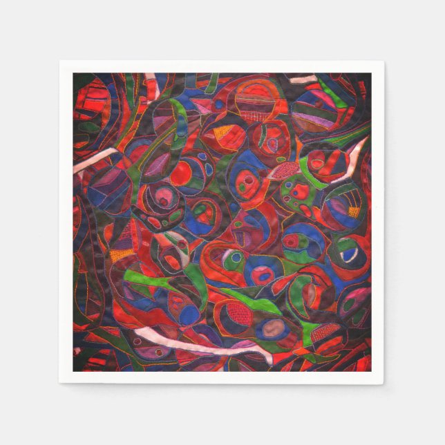 Red circles napkin (Front)
