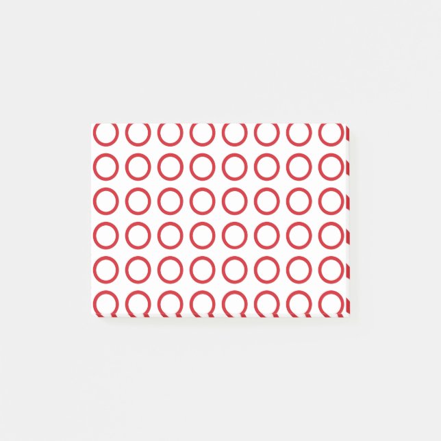 Red Circles Post-it Notes (Front)