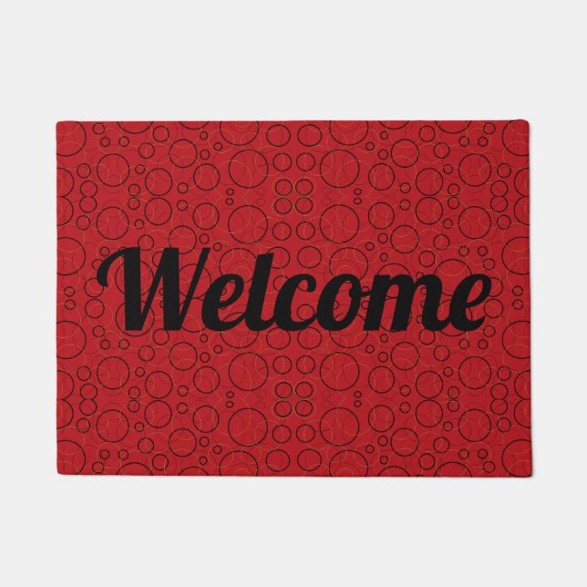red circles welcome doormat (Front)