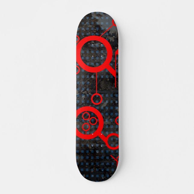 Red Circuit Skateboard (Front)
