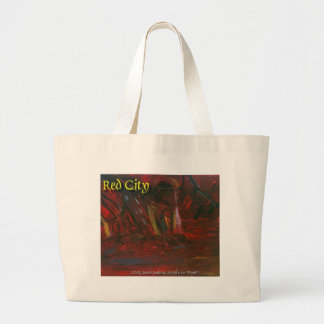 red city large tote bag