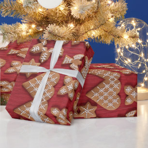 Red Classic Christmas Wrapping Paper