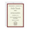 Red Classic Graduation Announcement Round Corners