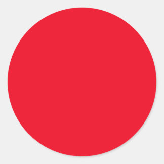 Red Classic Round Sticker