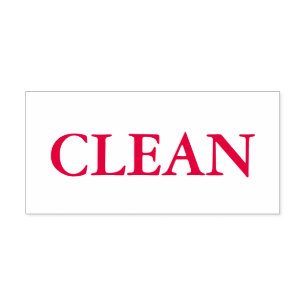 Red Clean Self-inking Stamp