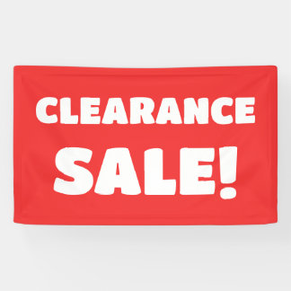 Red Clearance Sale Banner